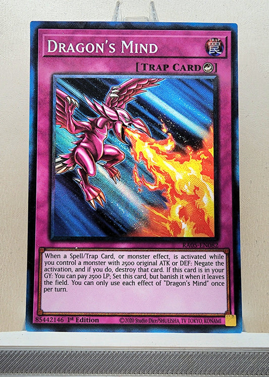 Yugioh! 1x Dragon's Mind (RA05 - Prismatic Collectors Rare) 1st Edition