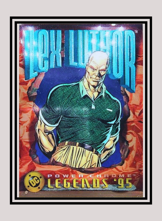 DC! 1x Lex Luthor - Power Chrome (#083 - 1995 SkyBox DC Power Chrome Legends)