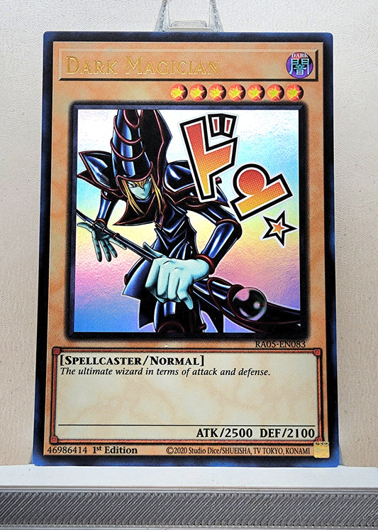 Yugioh! 1x Dark Magician Stamp Artwork (RA05 - Ultra Rare) 1st Edition