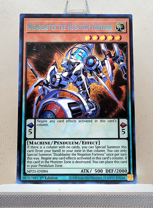 Yugioh! 1x Disablaster the Negation Fortress (MP25 - Prismatic Secret Rare) 1st Edition
