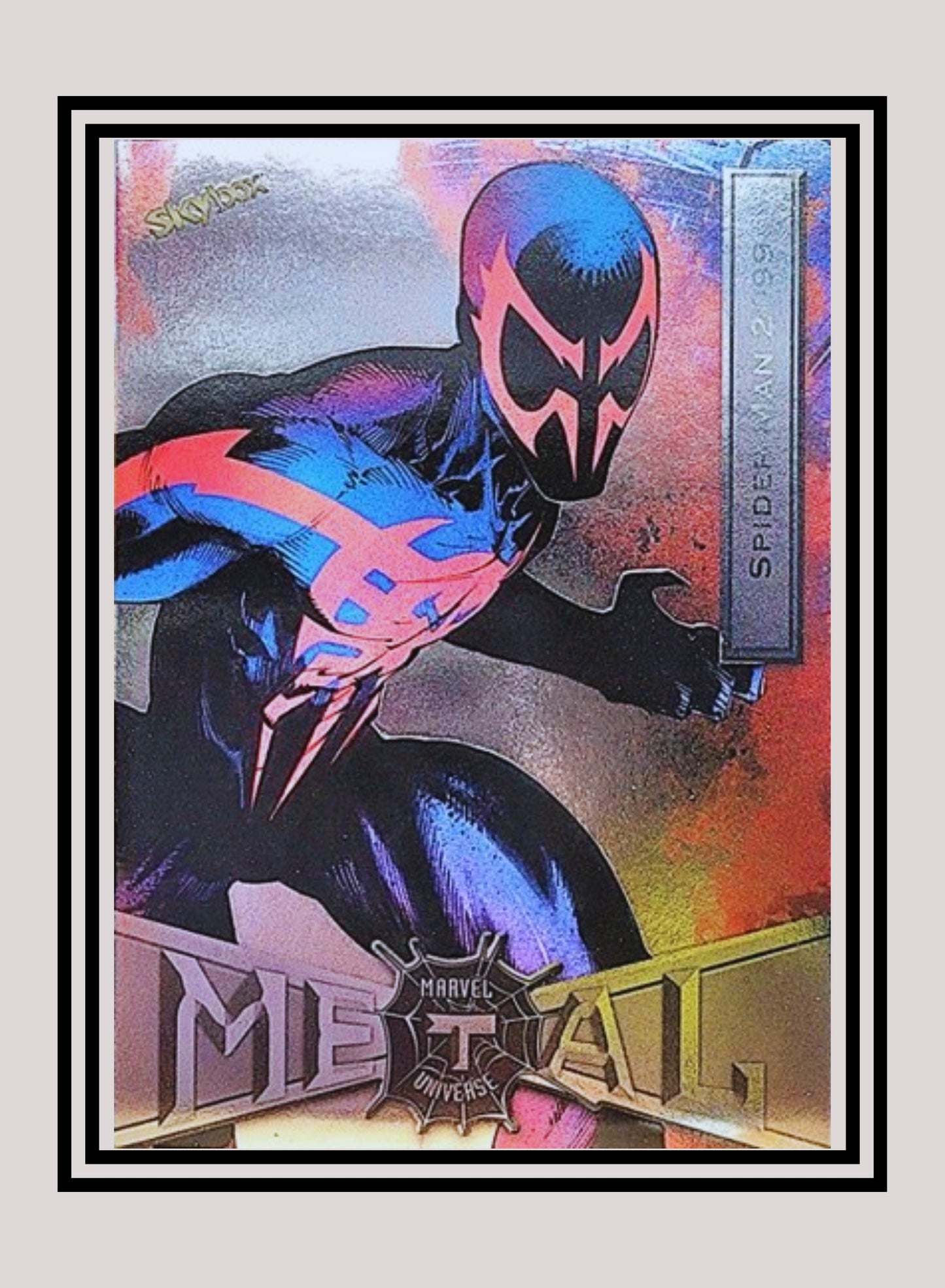 Marvel! 1x Spiderman 2099 - Base Low Series (#084 - 2021 Upper Deck Spiderman Metal Universe)