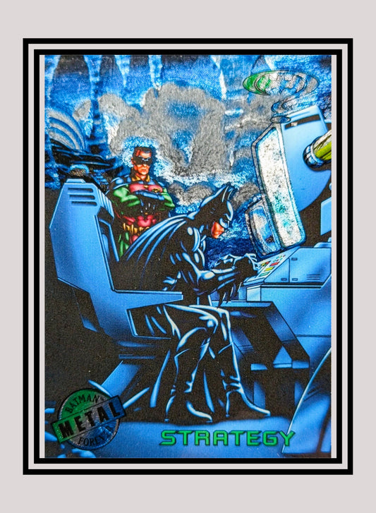 DC! 1x Strategy - Base Metal (#084 - 1995 Fleer Batman Forever Metal)