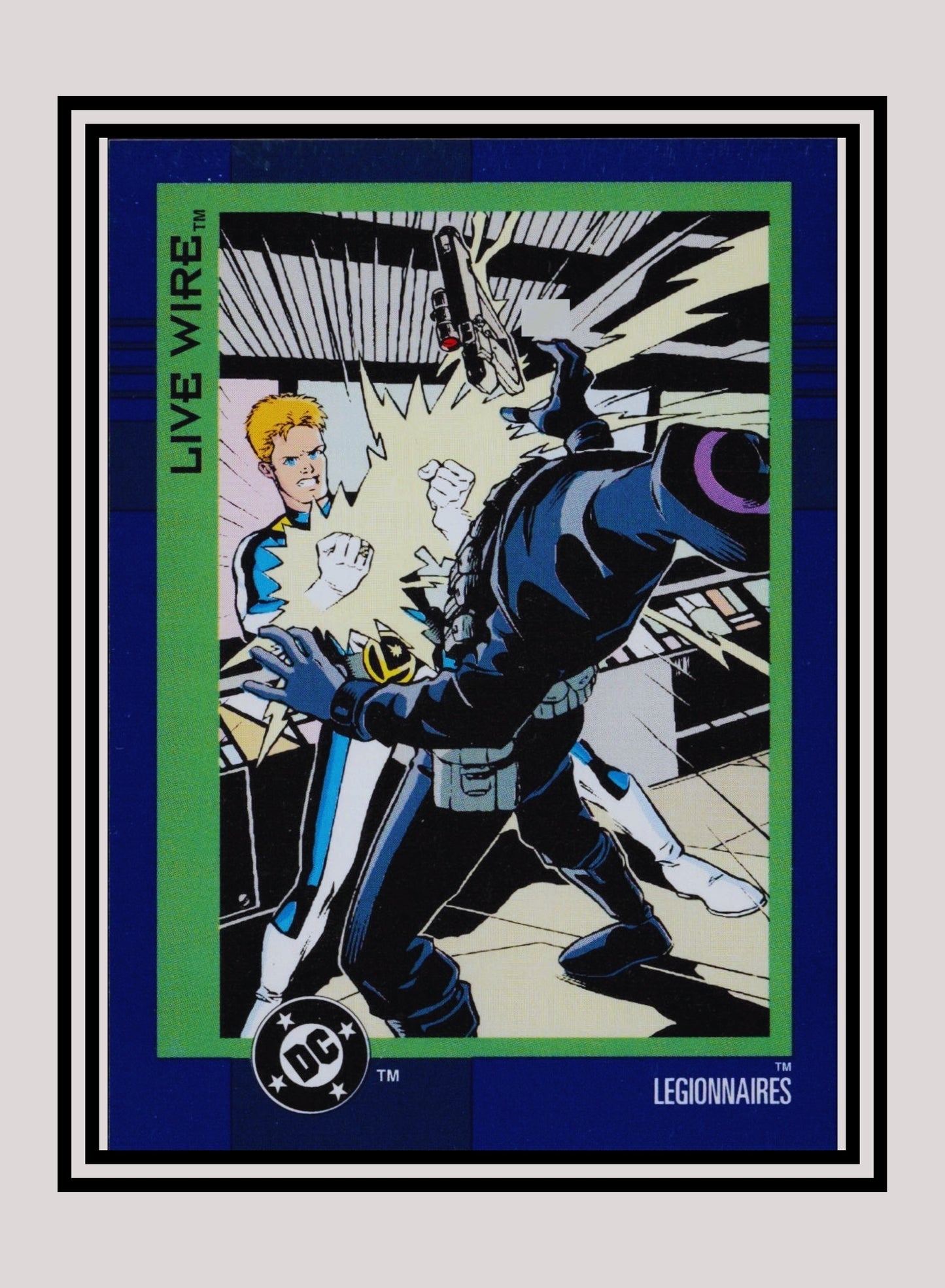 DC! 1x Live Wire - Base (#084 - 1993 Skybox DC Cosmic Teams)