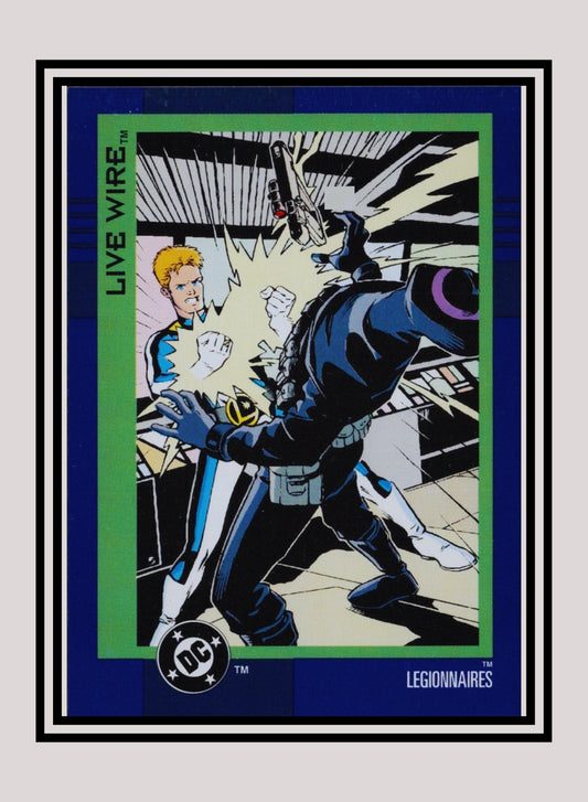DC! 1x Live Wire - Base (#084 - 1993 Skybox DC Cosmic Teams)