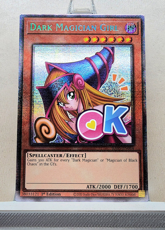 Yugioh! 1x Dark Magician Girl Stamp Artwork (RA05 - Starlight Rare) 1st Edition