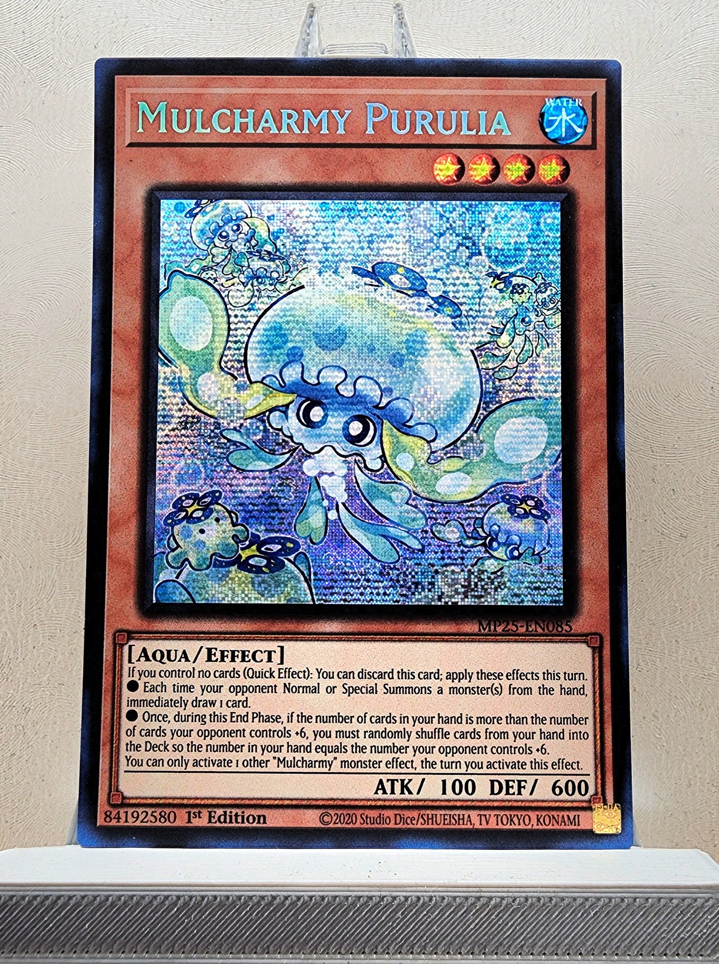 Yugioh! 1x Mulcharmy Purulia (MP25 - Prismatic Secret Rare) 1st Edition