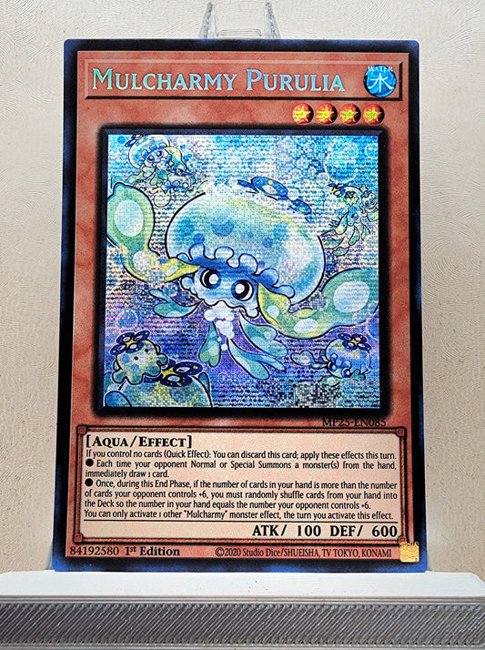 Yugioh! 1x Mulcharmy Purulia (MP25 - Prismatic Secret Rare) 1st Edition