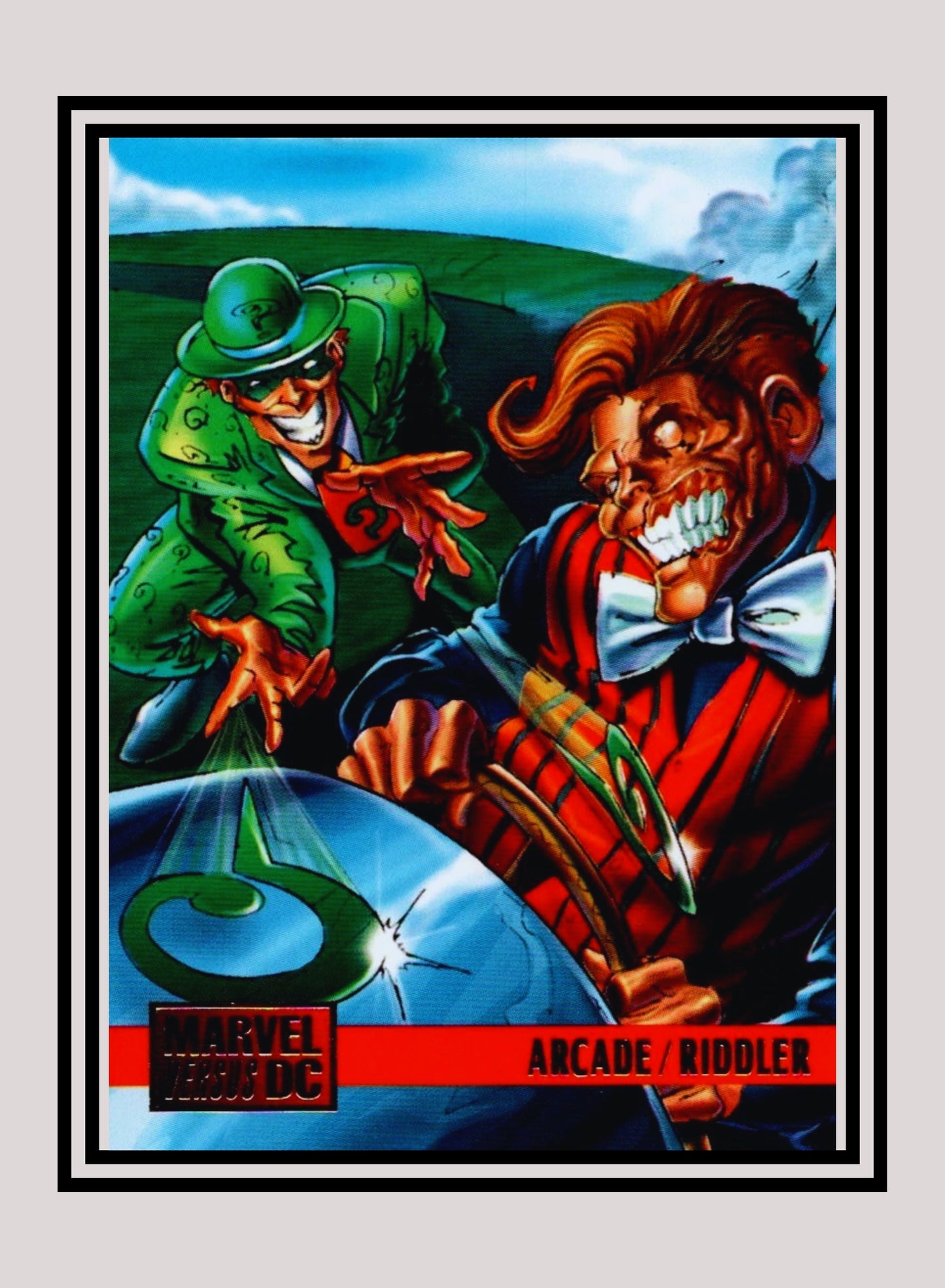 Marvel! 1x Arcade vs. Riddler - Base (#085 - 1995 Fleer DC vs. Marvel Comics)