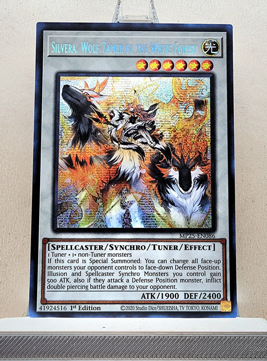 Yugioh! 1x Silvera, Wolf Tamer of the White Forest (MP25 - Prismatic Secret Rare) 1st Edition