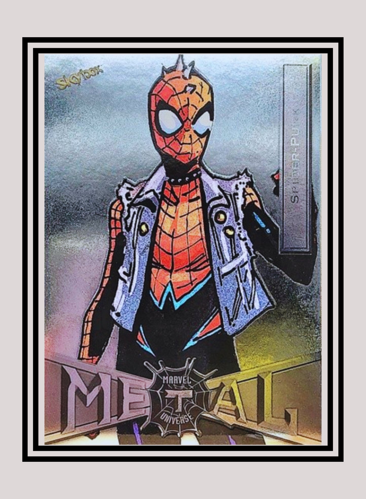 Marvel! 1x Spider-Punk - Base Low Series (#086 - 2021 Upper Deck Spiderman Metal Universe)