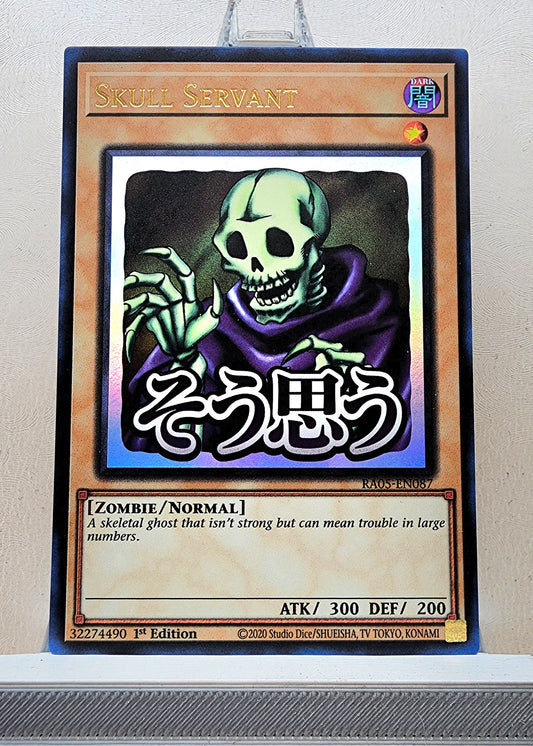 Yugioh! 1x Skull Servant Stamp Artwork (RA05 - Ultra Rare) 1st Edition