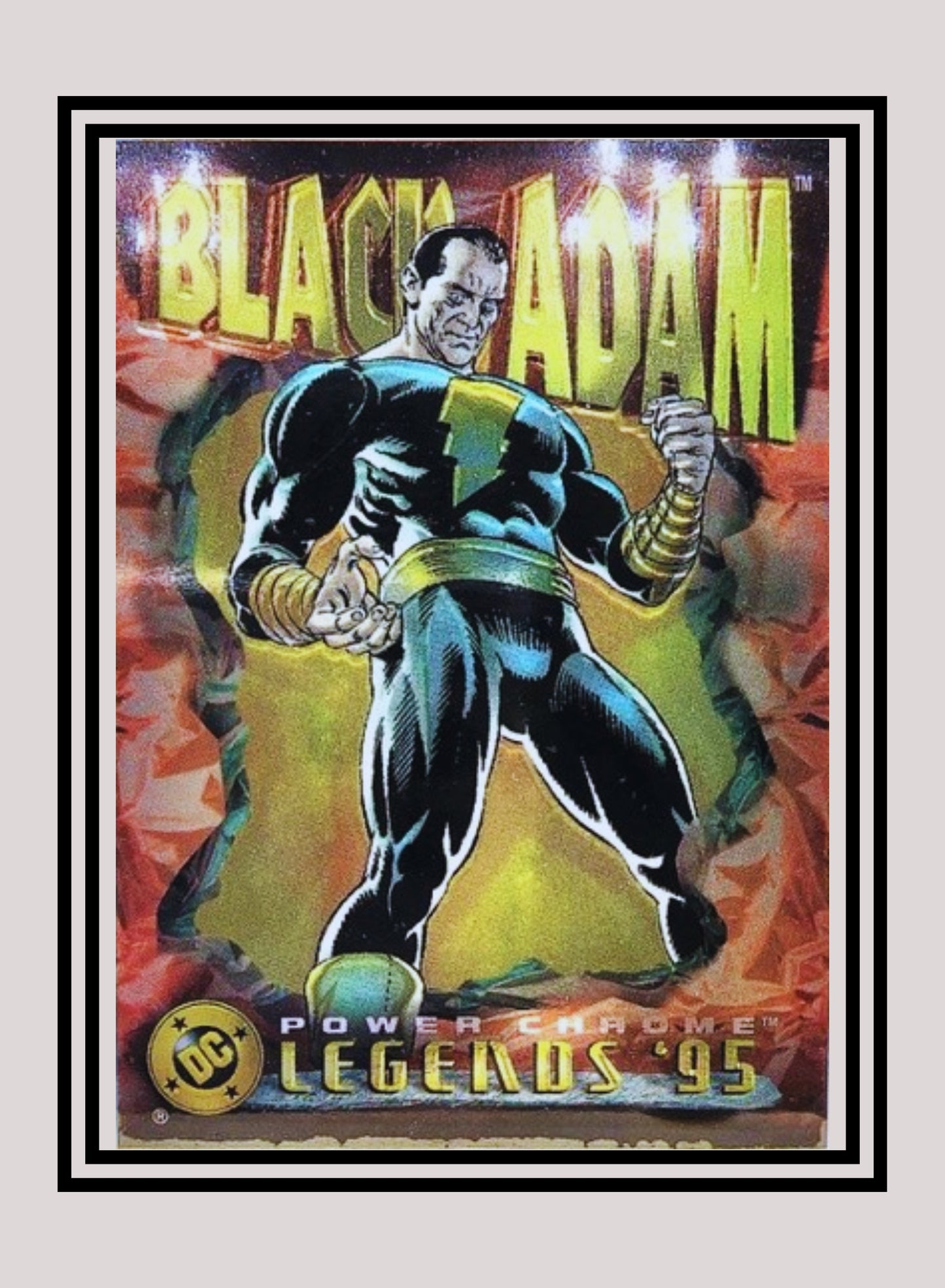 DC! 1x Black Adam - Power Chrome (#087 - 1995 SkyBox DC Power Chrome Legends)