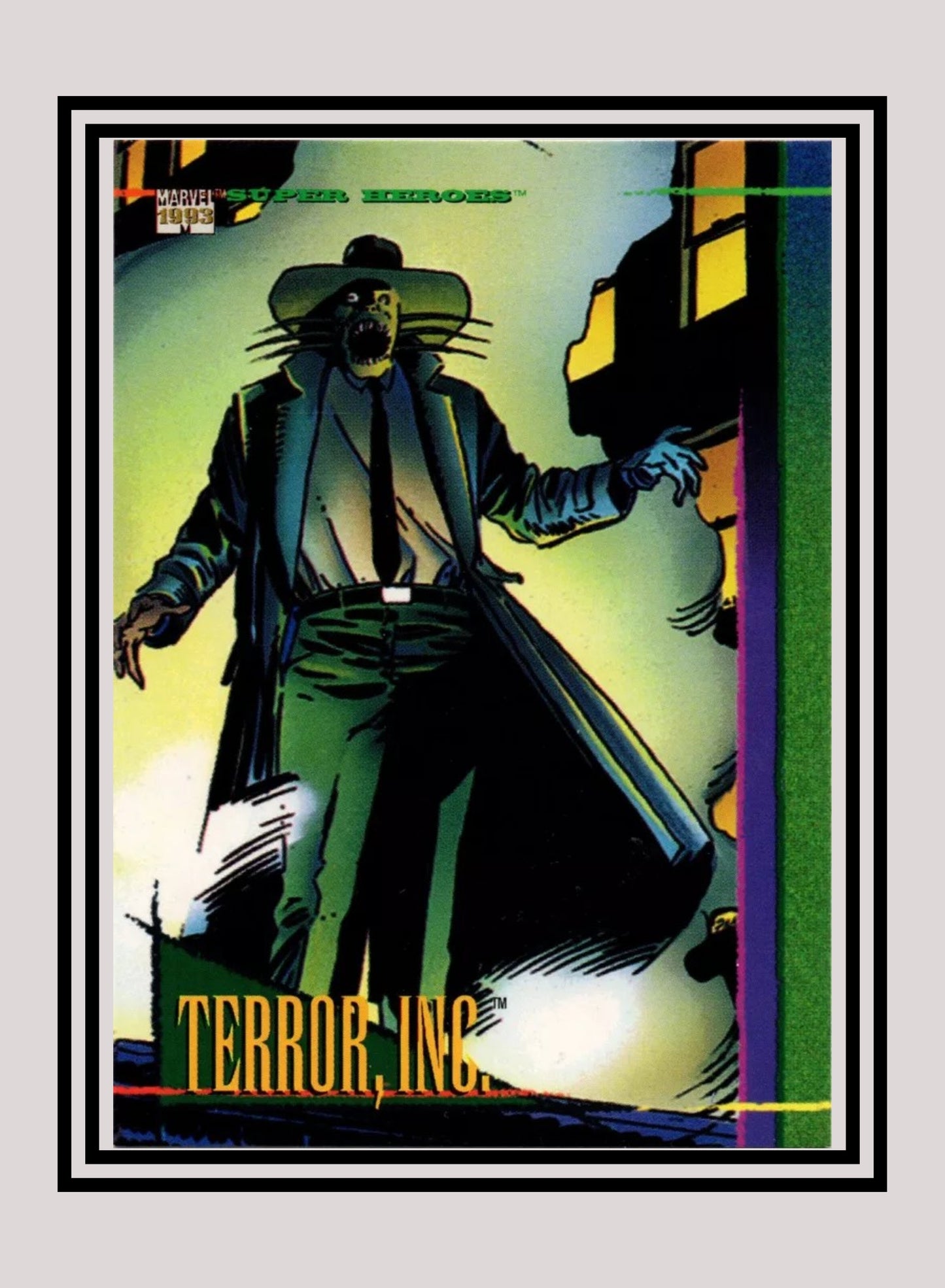 Marvel! 1x Terror Inc - Base (#087 - 1993 Skybox Marvel Universe Series 4)