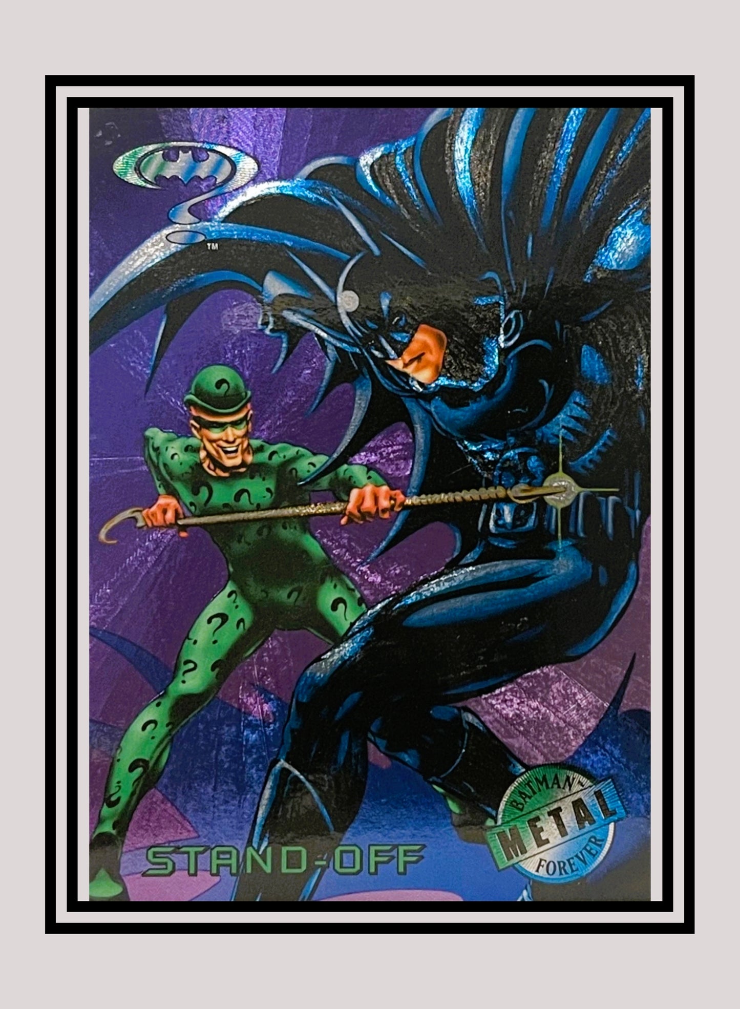 DC! 1x Stand-Off - Base Metal (#087 - 1995 Fleer Batman Forever Metal)