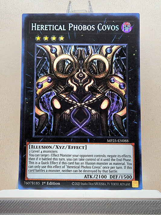 Yugioh! 1x Heretical Phobos Covos (MP25 - Prismatic Secret Rare) 1st Edition