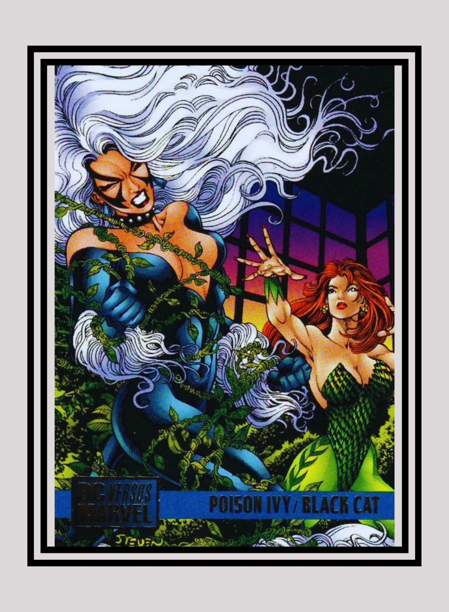 Marvel! 1x Poison Ivy vs. Black Cat - Base (#088 - 1995 Fleer DC vs. Marvel Comics)