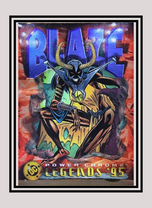 DC! 1x Blaze - Power Chrome (#088 - 1995 SkyBox DC Power Chrome Legends)