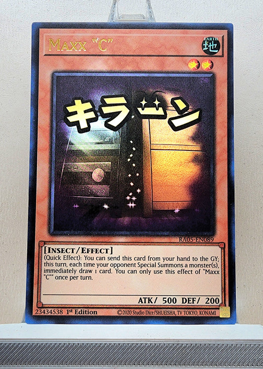 Yugioh! 1x Maxx "C" Stamp Artwork (RA05 - Ultra Rare) 1st Edition