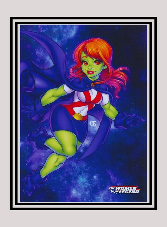 DC! 1x Miss Martian - Base (#08 - 2013 Cryptozoic The Women of Legend)