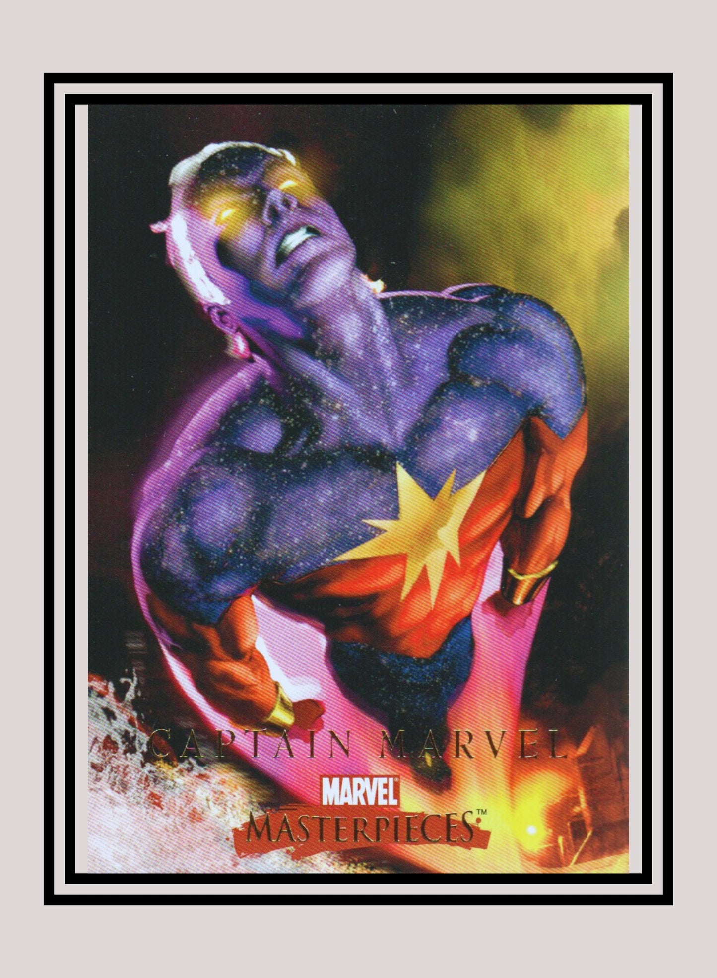Marvel! 1x Captain Marvel - Base (#09 - 2008 Upper Deck Marvel Masterpieces Series 2)