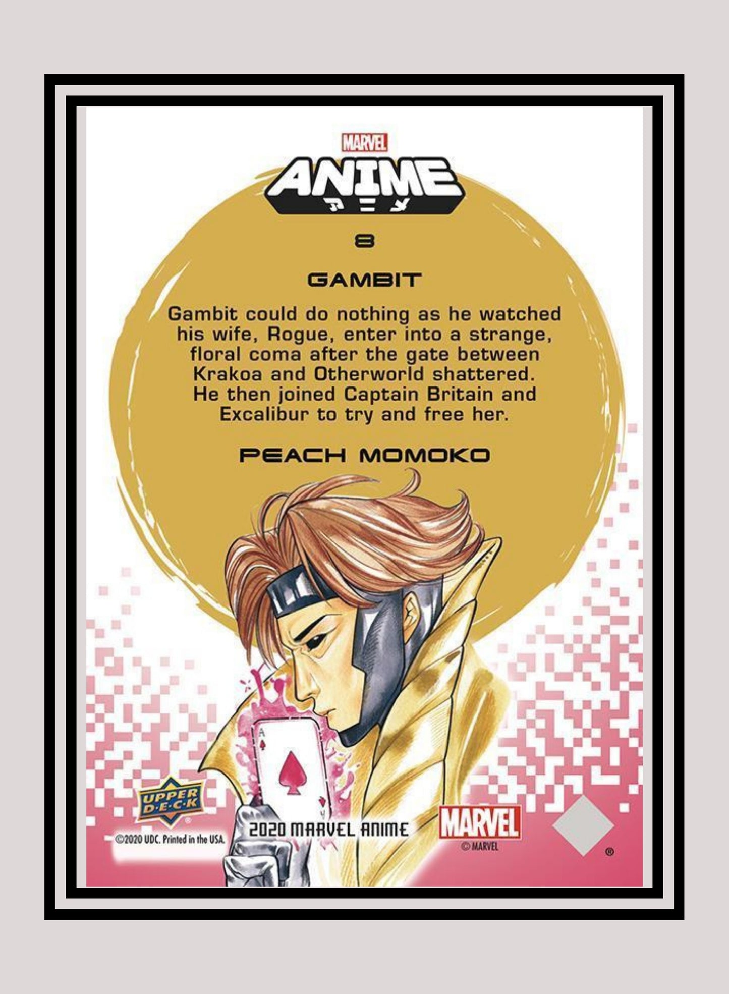 Marvel! 1x Gambit - Base (#08 - 2020 Upper Deck Marvel Anime)