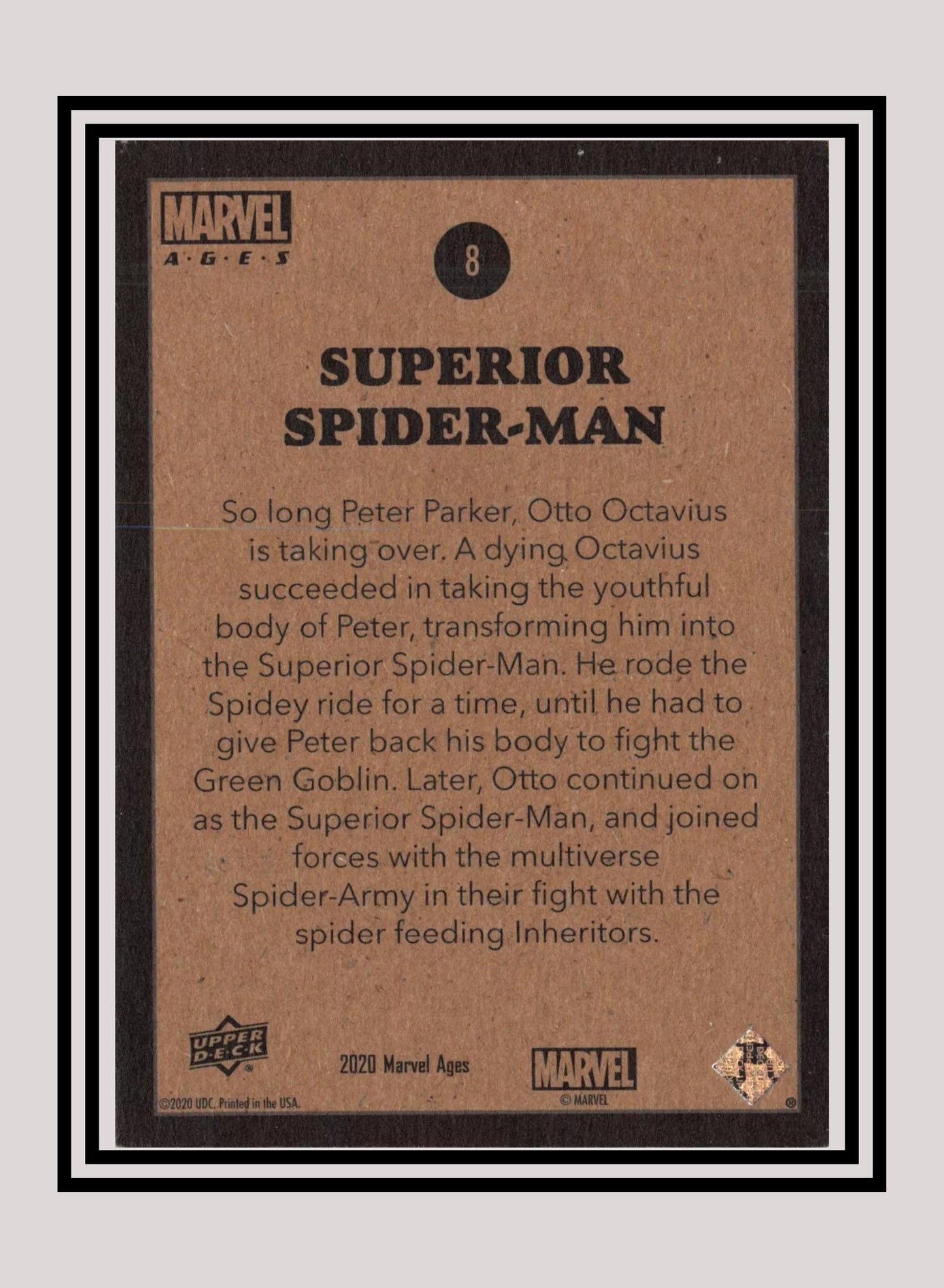 Marvel! 1x Superior Spider-Man - Base (#008 - 2020 Upper Deck Marvel Ages)