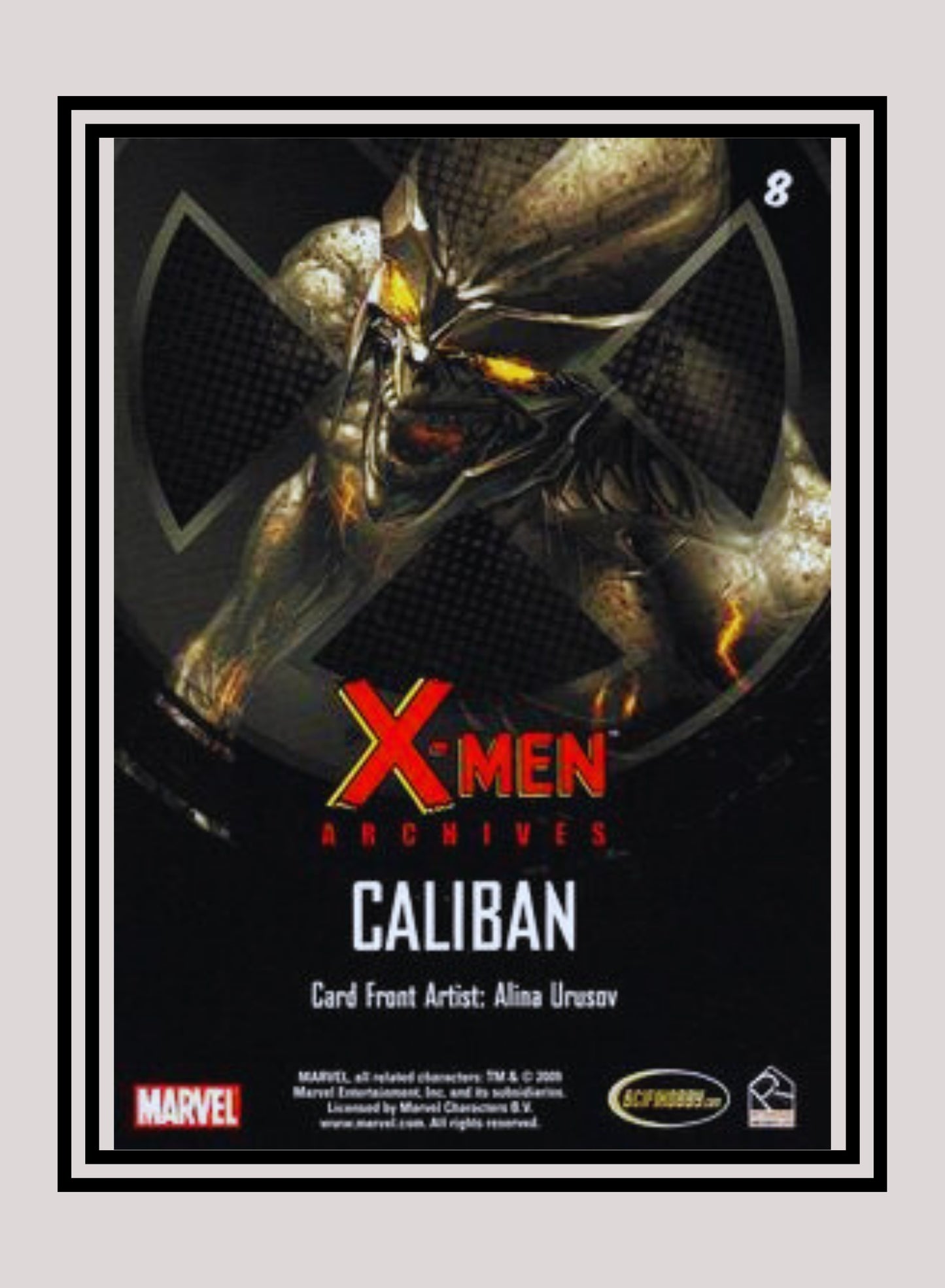 Marvel! 1x Caliban - Base (#08 - 2009 Rittenhouse X-Men Archives)