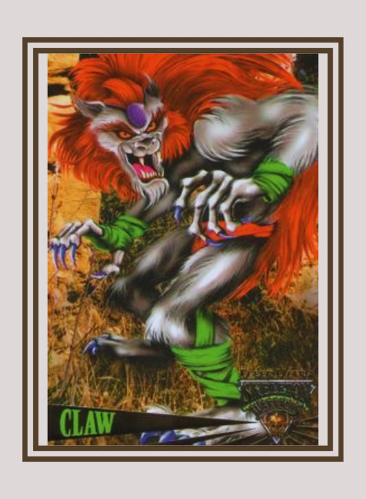 1x Claw - Base (#008 - 1995 Fleer Ultra Skeleton Warriors)