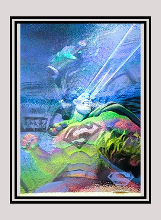 DC! 1x Looking Hot! - Hologram (#09 - 1996 Fleer Superman Hologram Series)