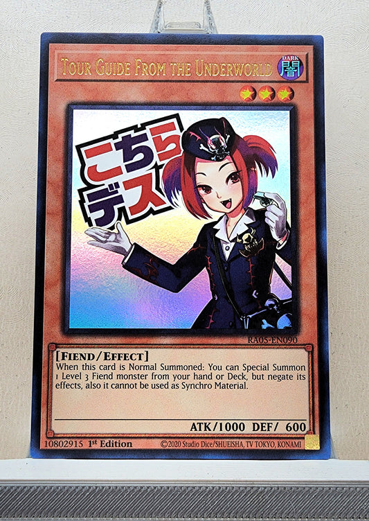 Yugioh! 1x Tour Guide From the Underworld Stamp Artwork (RA05 - Ultra Rare) 1st Edition