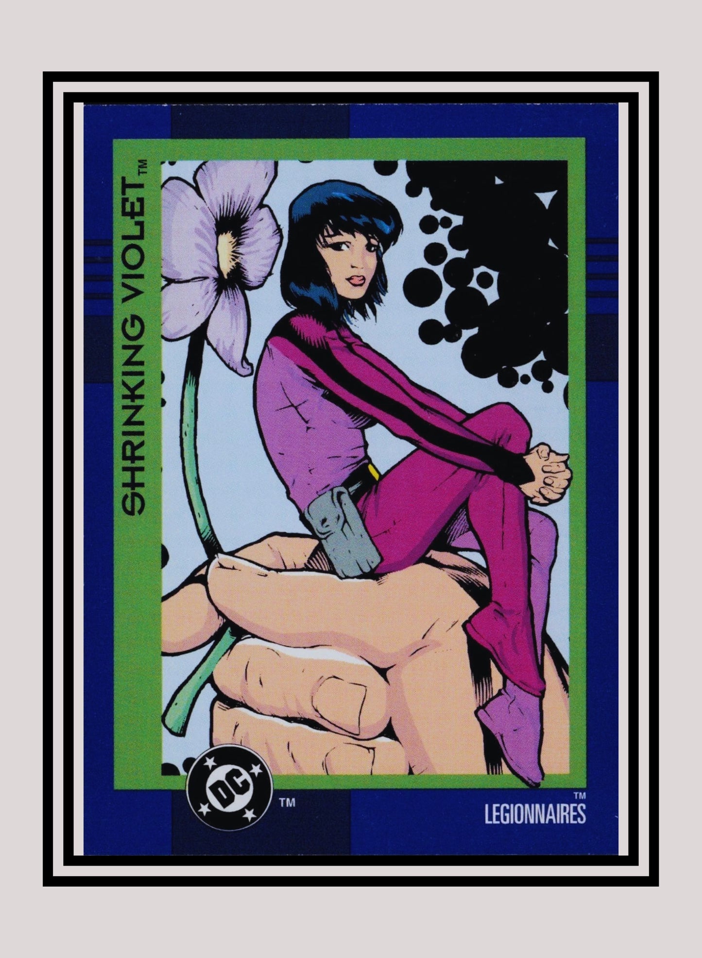 DC! 1x Shrinking Violet - Base (#090 - 1993 Skybox DC Cosmic Teams)