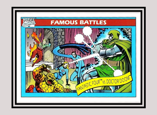 Marvel! 1x Fantastic Four vs. Doctor Doom - Base (#090 - 1990 Impel Marvel Universe Series I)