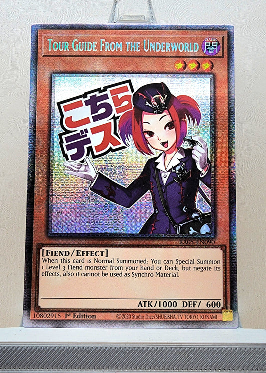 Yugioh! 1x Tour Guide From the Underworld Stamp Artwork (RA05 - Starlight Rare) 1st Edition