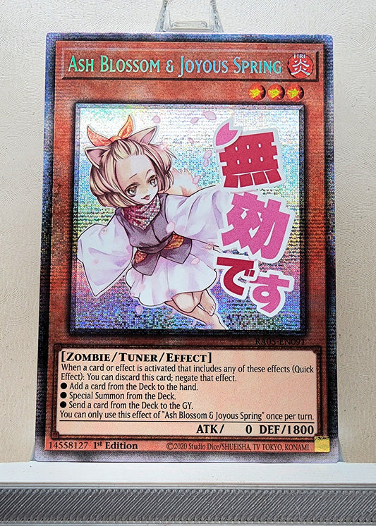 Yugioh! 1x Ash Blossom & Joyous Spring Stamp Artwork (RA05 - Starlight Rare) 1st Edition
