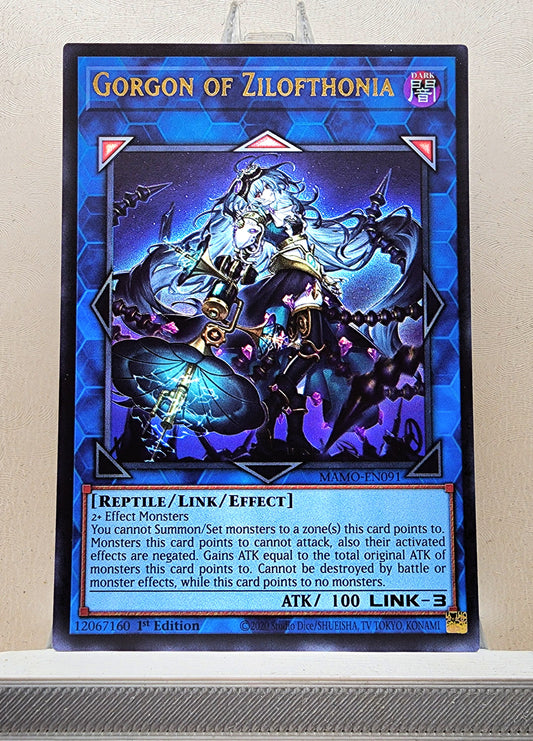 Yugioh! 1x Gorgon of Zilofthonia (MAMO - Ultra Rare) 1st Edition