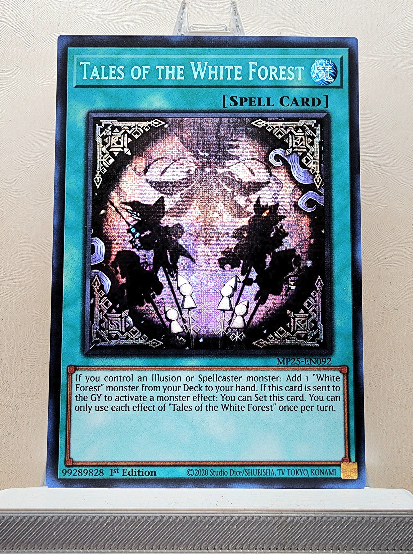 Yugioh! 1x Tales of the White Forest (MP25 - Prismatic Secret Rare) 1st Edition