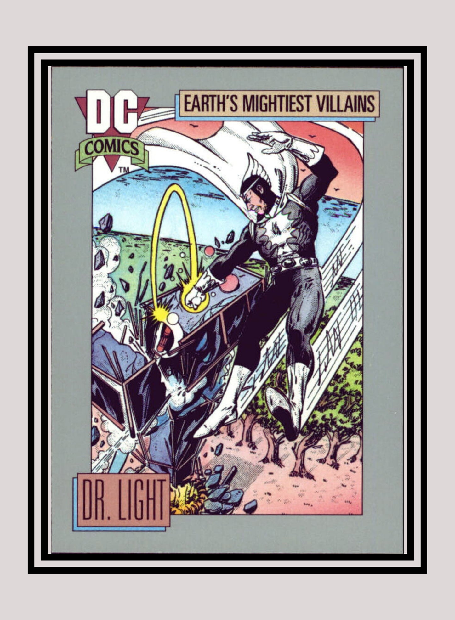 DC! 1x Dr. Light - Base (#092 - 1991 Impel DC Cosmic Cards)