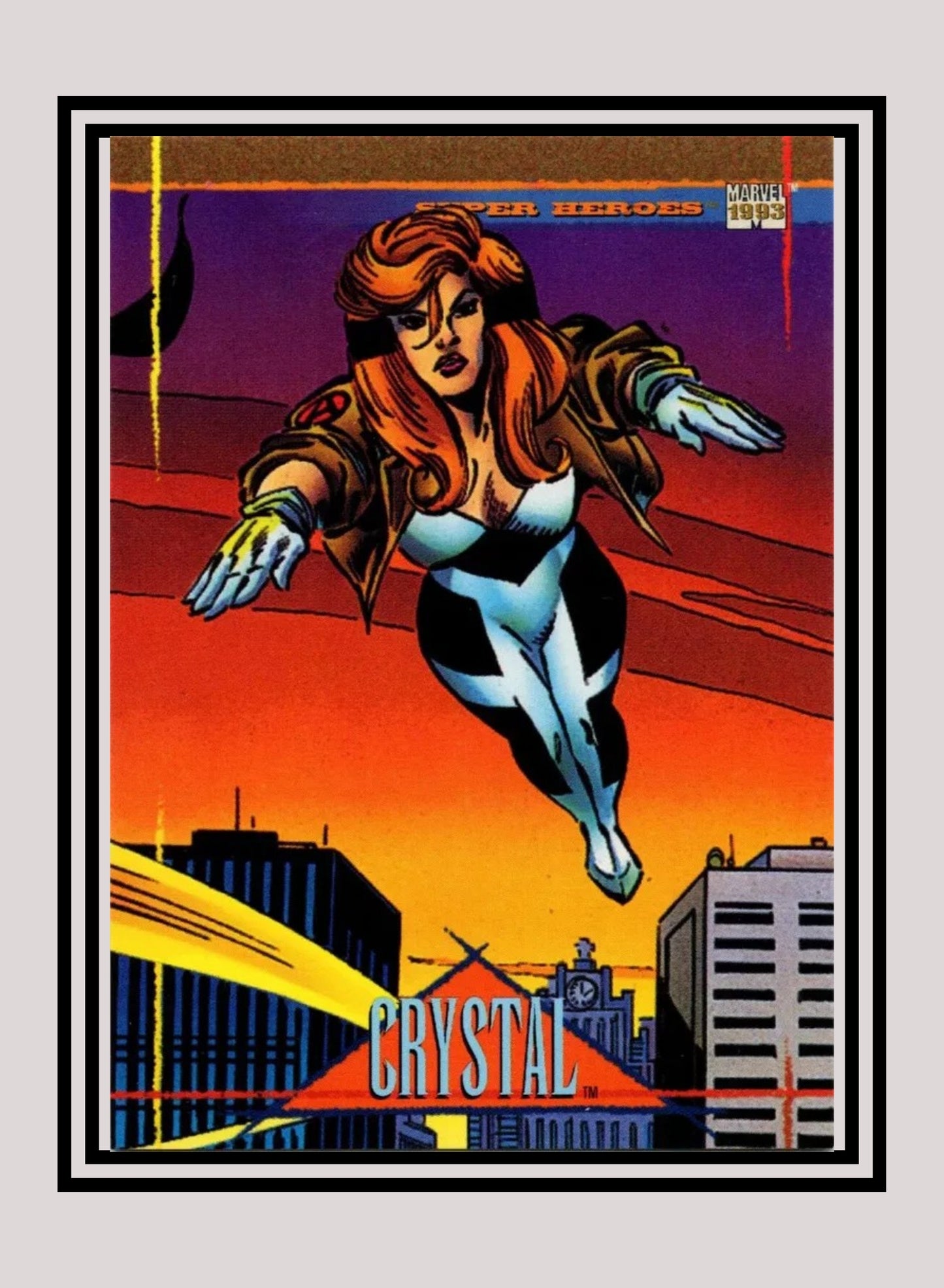 Marvel! 1x Crystal - Base (#092 - 1993 Skybox Marvel Universe Series 4)