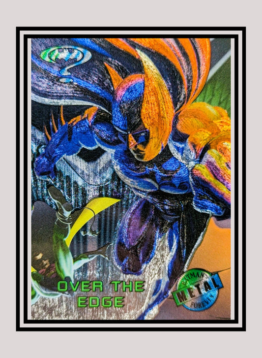 DC! 1x Over the Edge - Base Metal (#093 - 1995 Fleer Batman Forever Metal)