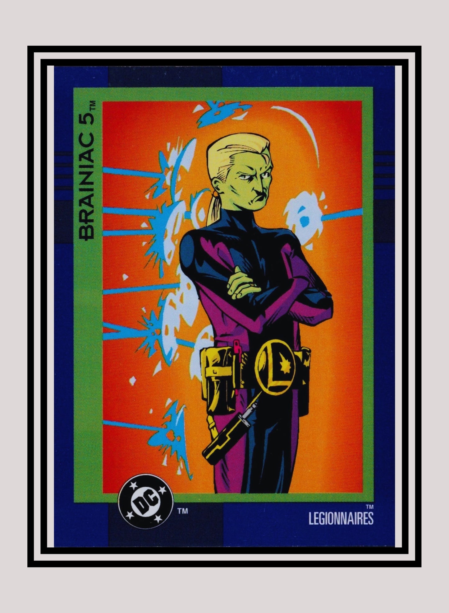 DC! 1x Brainiac 5 - Base (#093 - 1993 Skybox DC Cosmic Teams)