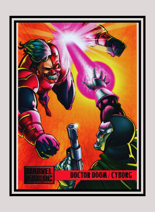 Marvel! 1x Doctor Doom vs. Cyborg - Base (#093 - 1995 Fleer DC vs. Marvel Comics)