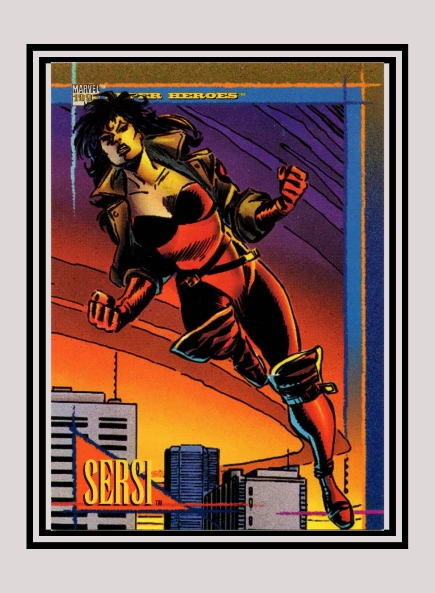 Marvel! 1x Sersi - Base (#093 - 1993 Skybox Marvel Universe Series 4)