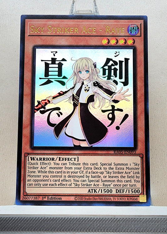 Yugioh! 1x Sky Striker Ace - Raye Stamp Artwork (RA05 - Ultra Rare) 1st Edition