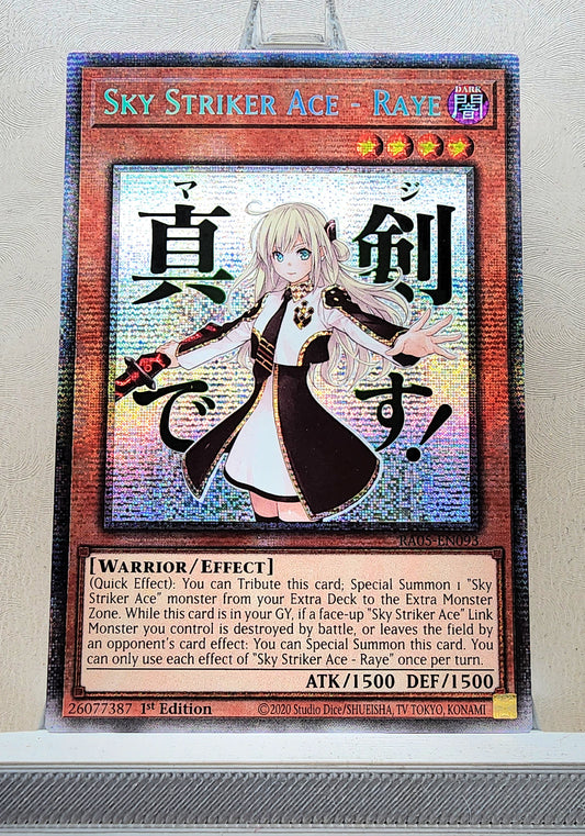 Yugioh! 1x Sky Striker Ace - Raye Stamp Artwork (RA05 - Starlight Rare) 1st Edition