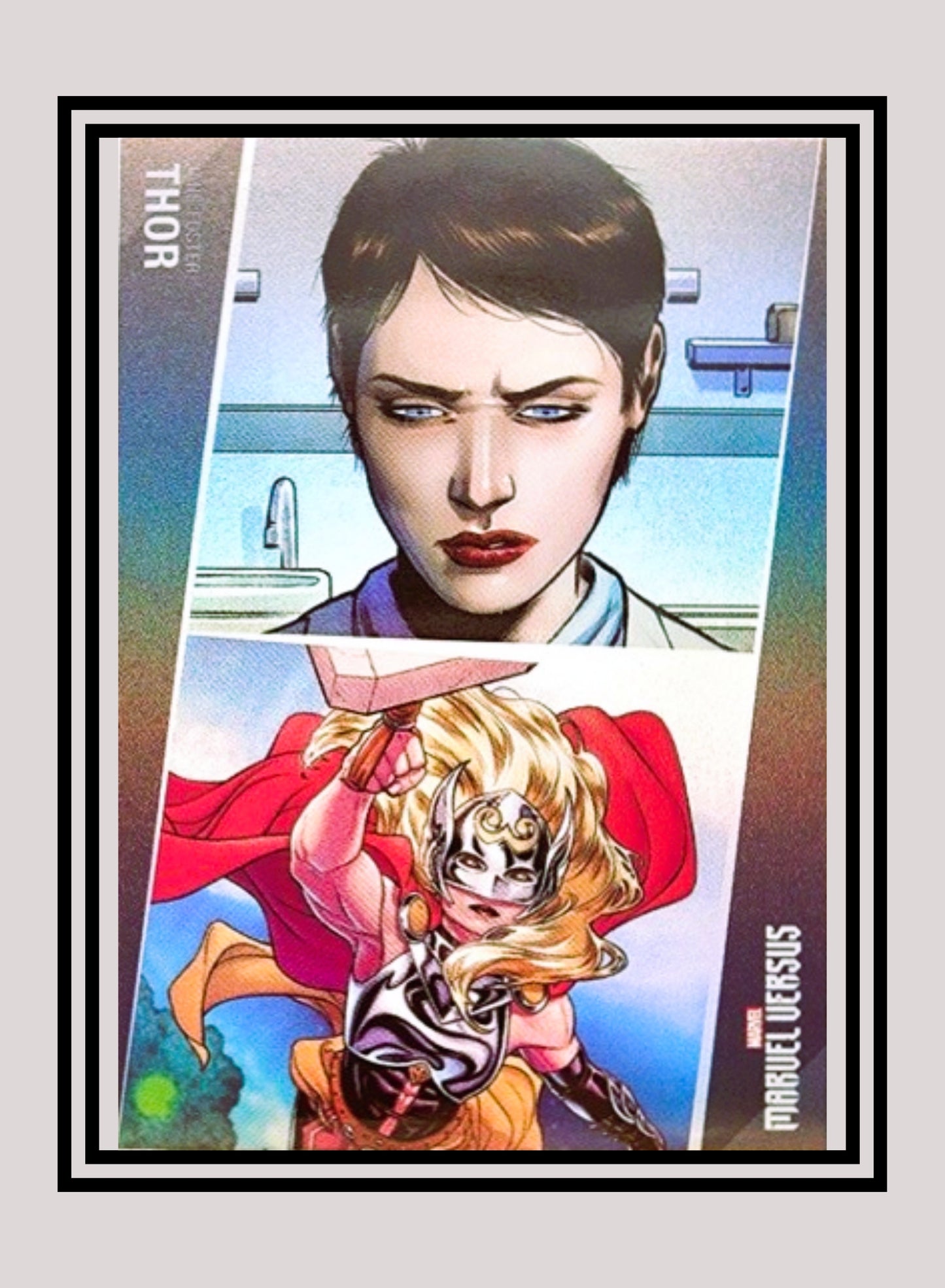 Marvel! 1x Thor / Jane Foster - Base Foil (#093 - 2022 Panini Marvel Versus)