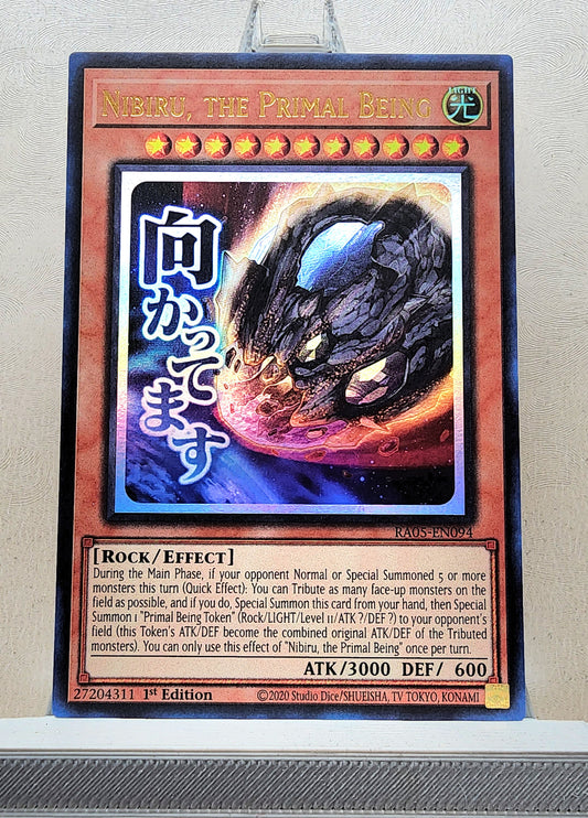 Yugioh! 1x Nibiru, the Primal Being Stamp Artwork (RA05 - Ultra Rare) 1st Edition