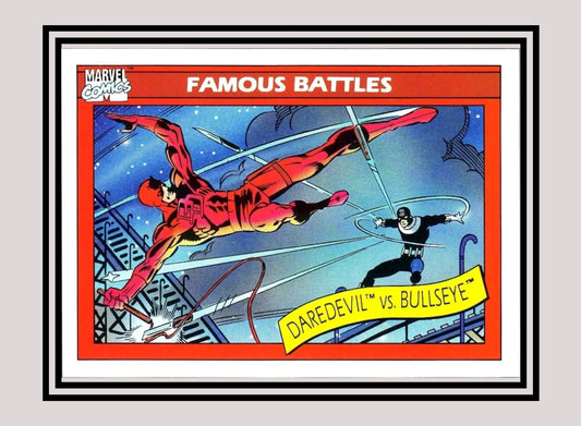 Marvel! 1x Daredevil vs. Bullseye - Base (#094 - 1990 Impel Marvel Universe Series I)