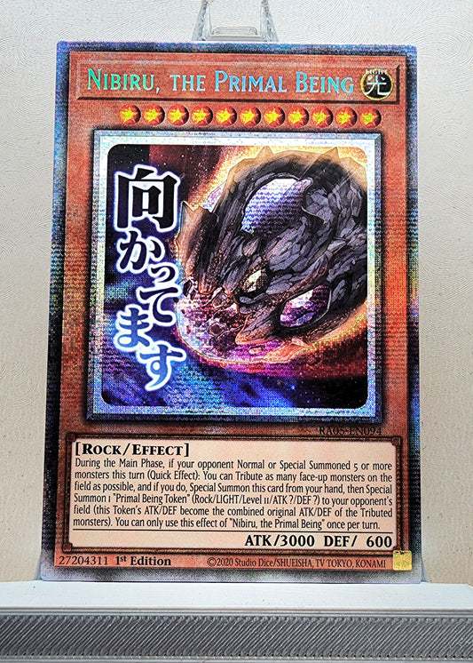 Yugioh! 1x Nibiru, the Primal Being Stamp Artwork (RA05 - Starlight Rare) 1st Edition