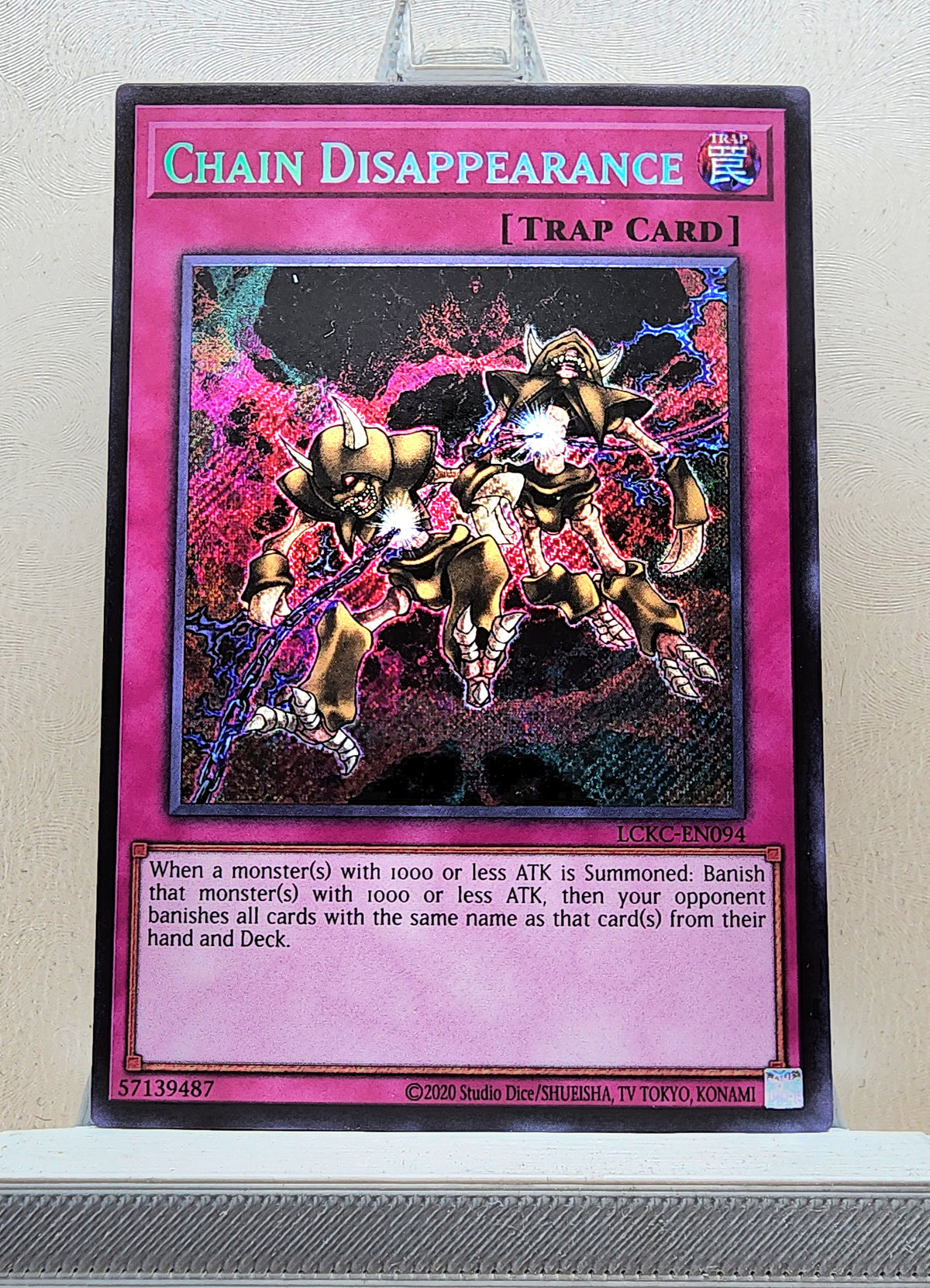 Yugioh! 1x Chain Disappearance (LCKC - Secret Rare) Unli Edition