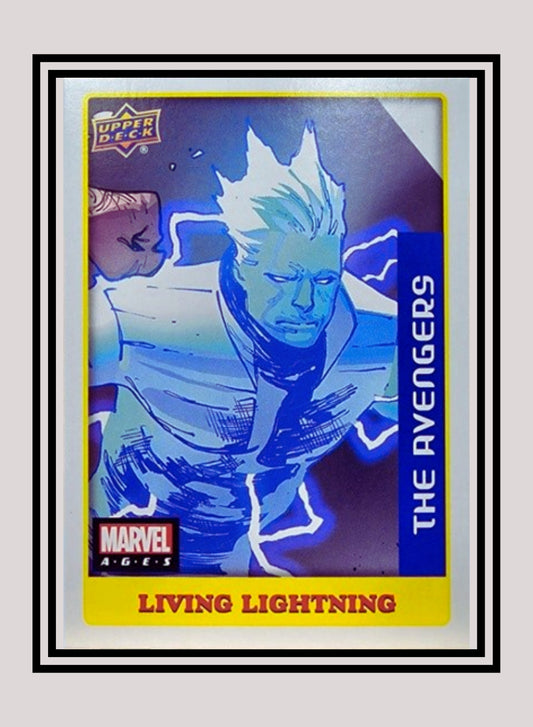 Marvel! 1x Living Lightning - Sticker (#094 - 2020 Upper Deck Marvel Ages)
